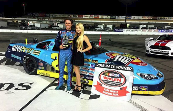 Lawless Alan #25 celebrating another WIN in Victory Circle at Kern County Raceway with the lovely Samantha Bailey.