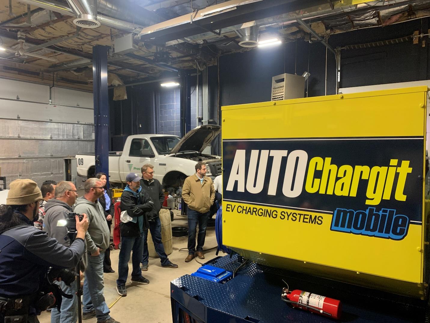 The AUTOChargit Mobile Truck reveal to Precision Vehicle Holdings