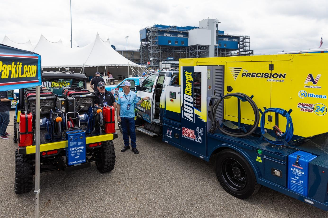 AUTOChargit Mobile UTV and AUTOChargit Mobile Truck at Michigan International Speedway